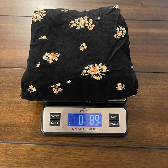 NWOT American Eagle Floral Maxi Slit Skirt Medium black white yellow Size M - Picture 12 of 12